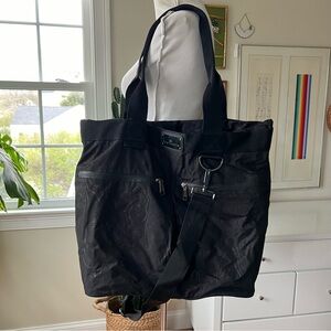 Adidas x Stella McCartney Big Sports Bag Black Moire Print